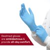 Dealmed Nitrile Exam Gloves, Nitrile, Powder-Free, L, 1000 PK, Light Blue 787130